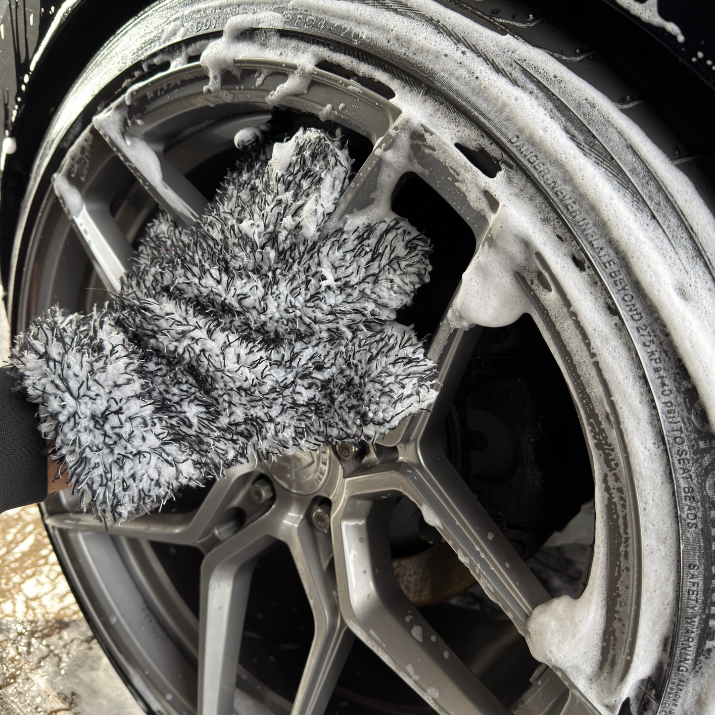 AutoDryX 5-Finger Waschhandschuh